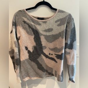 Rag & Bone camo wool crew neck sweater